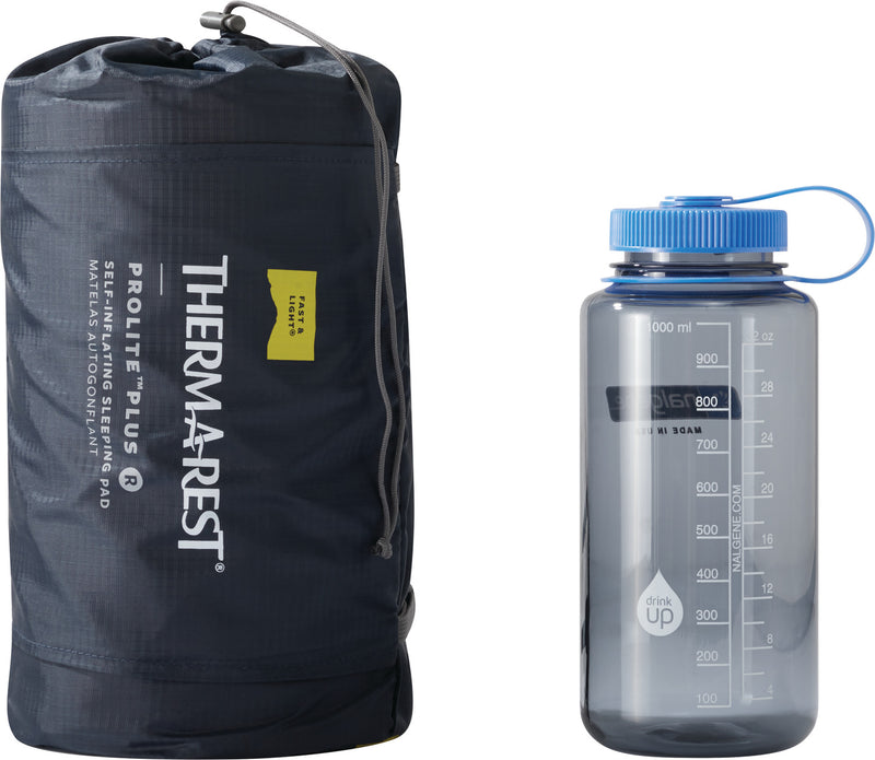 Therm-a-rest - Prolite Plus - Størrelses forhold til vand flaske