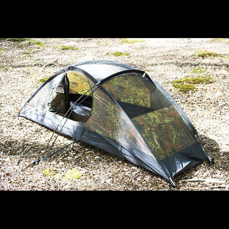 flecktarn zelt Einmannzelt in Flecktarn-Tarnung