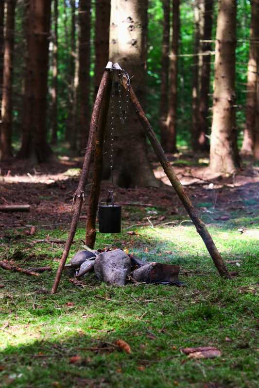 Bålstativ Trefod tripod Lashing