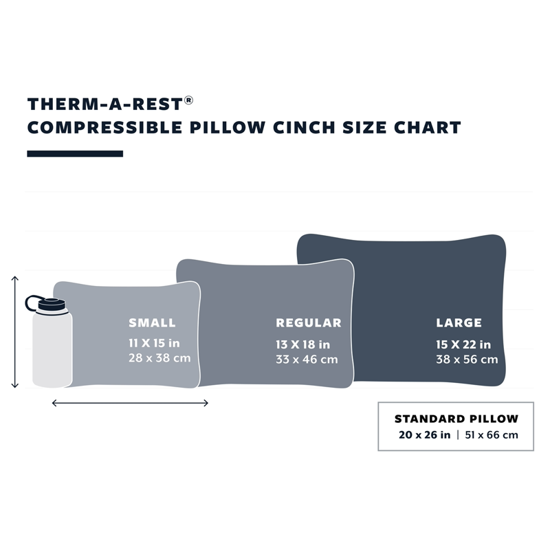 Compressible Pillow - Therm-A-Rest størelser