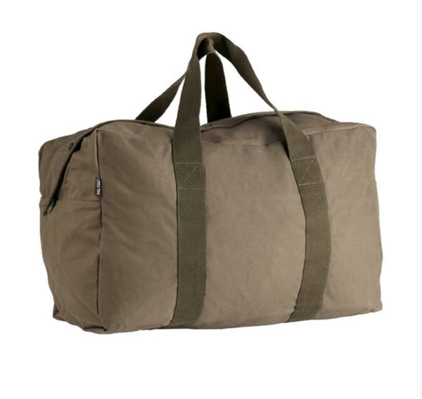 Duffelbag Flyvertaske Olive 100% bomuld