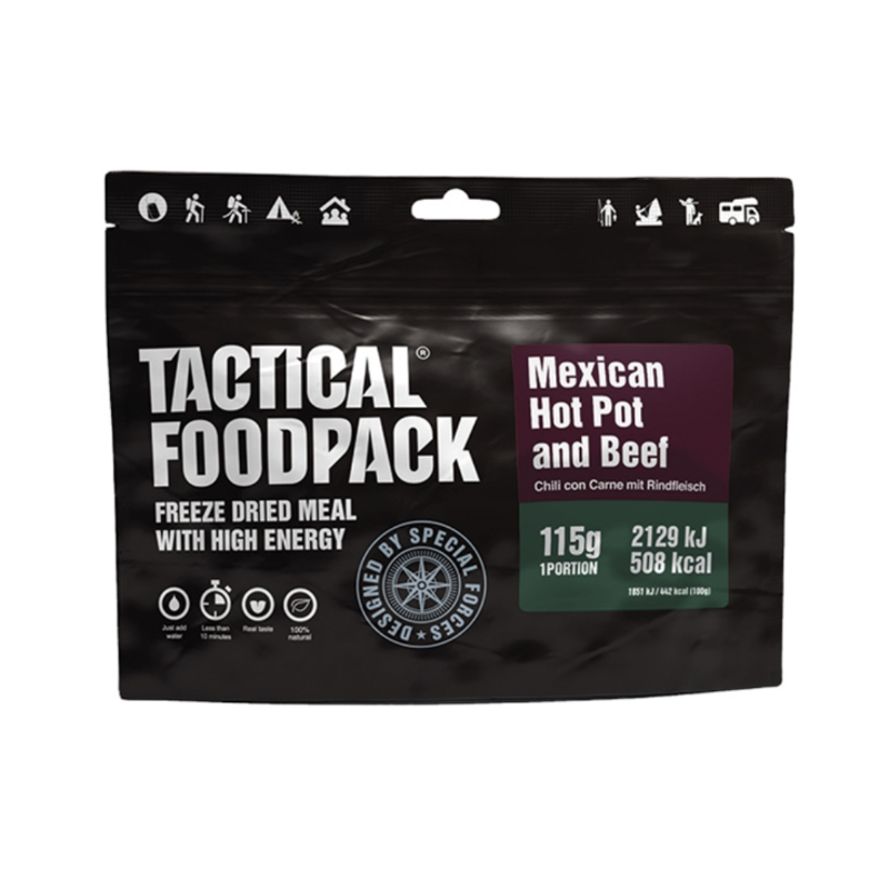 Frysetørret Mad Turmad Chilli con Carne Tactical Foodpack Mexican Hot Pot