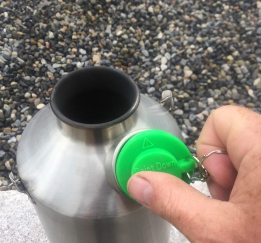Kelly Kettle gummiprop med fløyte og kjede