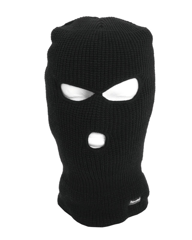 Mil-Tec 3 Huls Balaclava med Thinsulate isolering - Sort