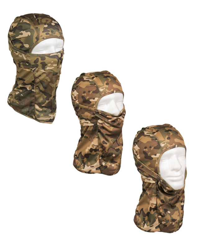 Mil-Tec Balaclava i åndbart stof - Multitarn