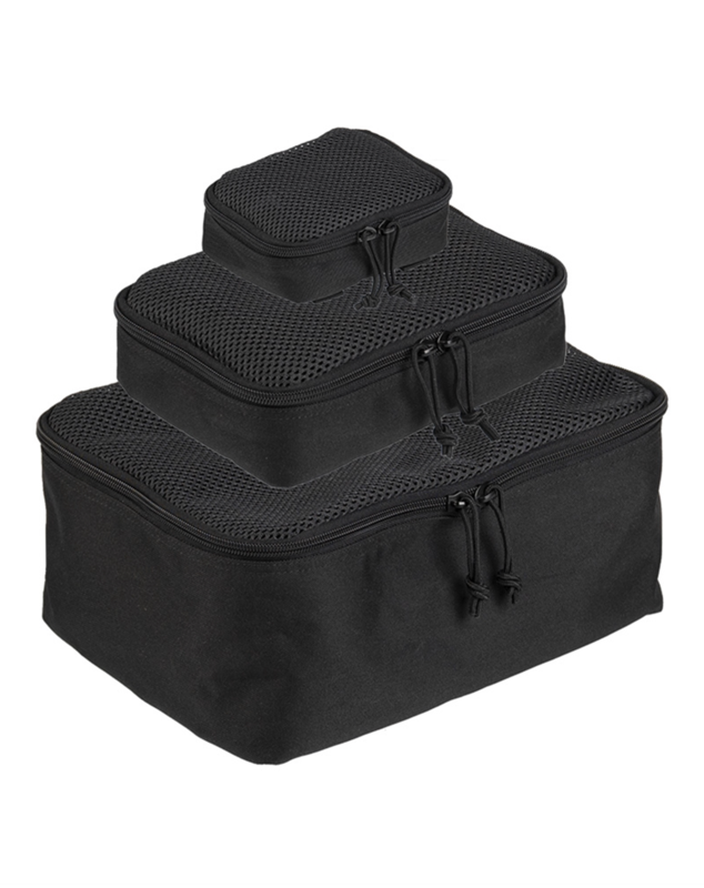 Molle net taske set 3 dele sort - Mil-Tec