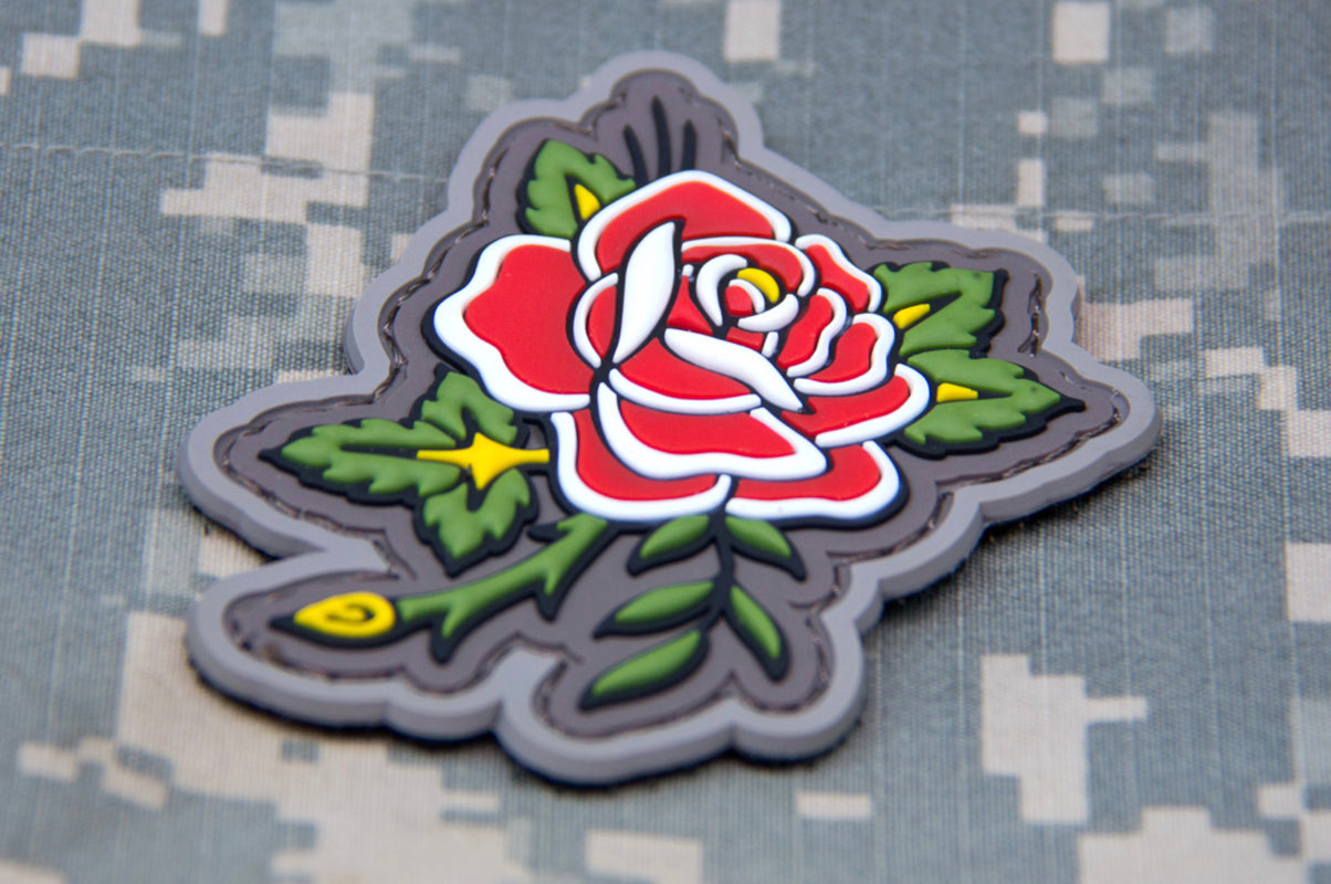 ROSE TATTOO PVC MORALE PATCH