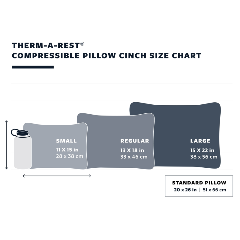 Rejse Pude - Compressible Pillow Blå - Therm-A-Rest