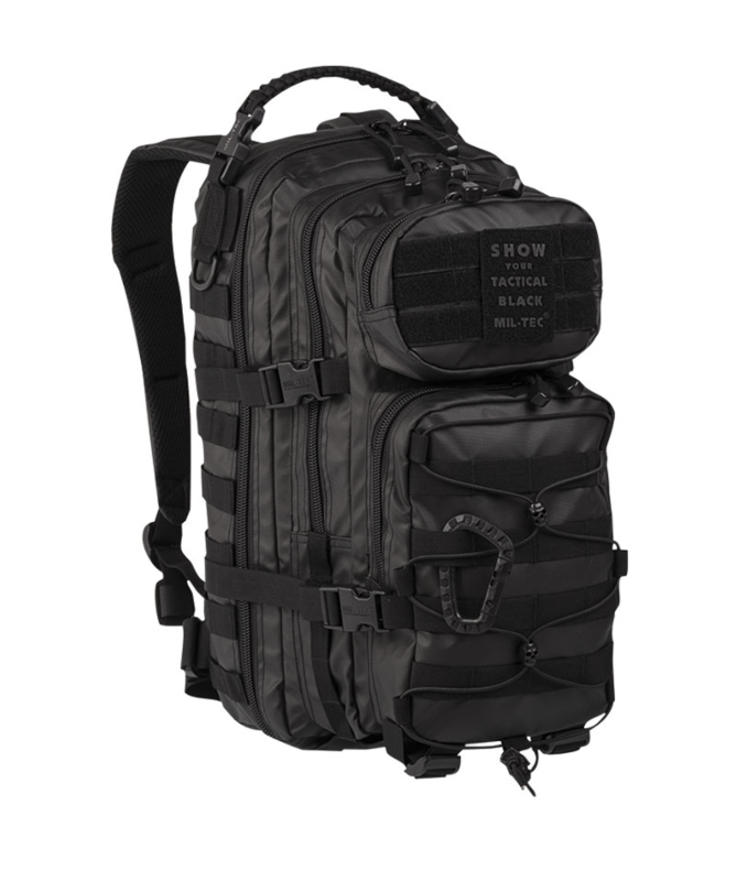 Rygsæk Tactical US  Assault Sort - SMALL - 20 liter - Molle system
