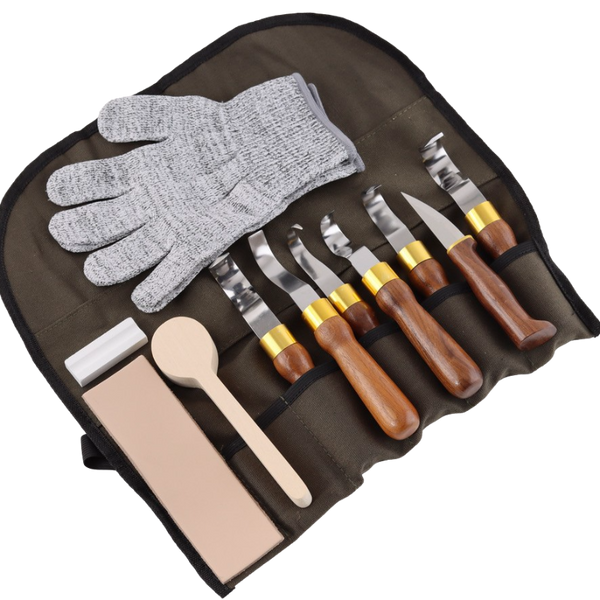 Snittesæt I Valnød 11 dele