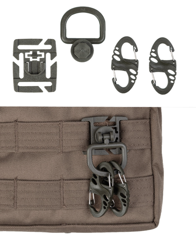 Spænde til taske med karabiner Olive