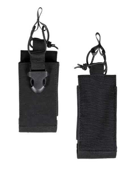 Walkie talkie taske sort - Mil-Tec