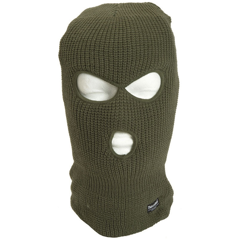 Mil-Tec 3 Huls Balaclava med Thinsulate isolering - Olive
