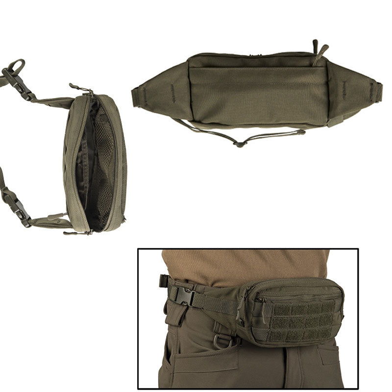 Mil-Tec Bæltetaske med Molle - Olive