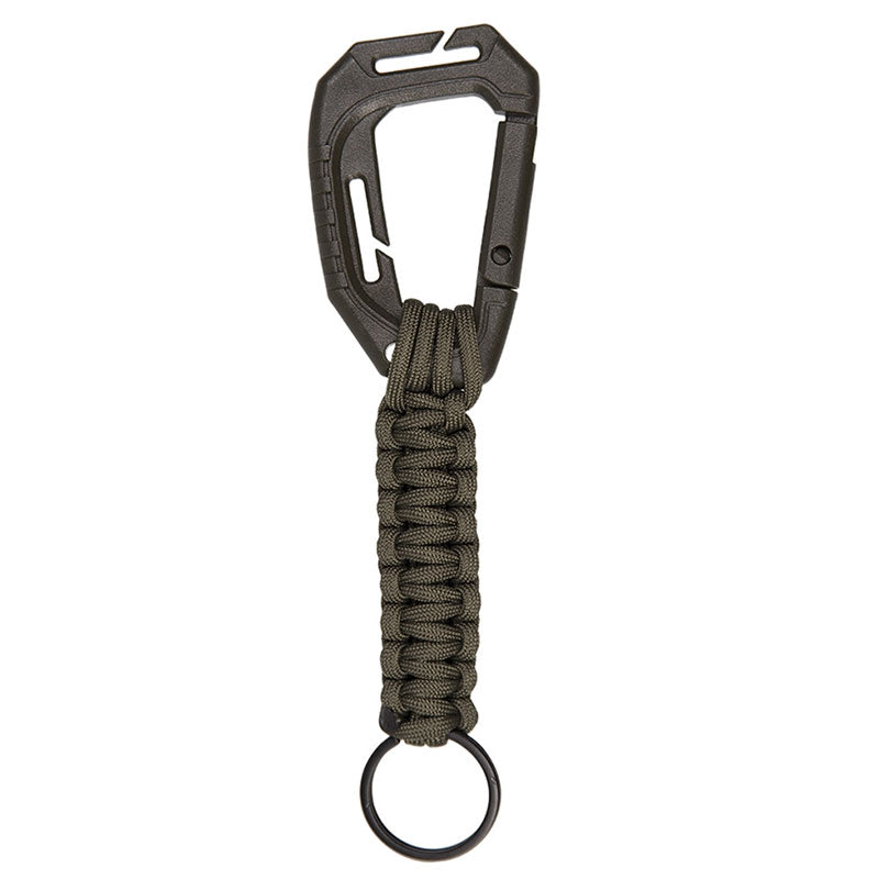 Mil-Tec nøglering - med karabin og paracord til molle - olive